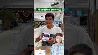 iPhone 14 vs iPhone 16 prosmartphone iphone14pro shorts [upl. by Lorsung]