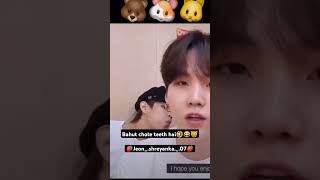 Yoongi oppa teeth dikhao 🦷🤡  PSMC 😭😭  minvjin jin suga v Jeonshreyanka07 BTS [upl. by Pike]