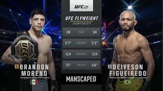 Brandon Moreno vs Deivson Figueiredo 3 UFC 270 Full fight [upl. by Daraj]