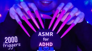 ASMR for ADHD 💜Changing Triggers Every 5 Seconds😴 Scratching  Tapping  Massage amp More  No Talking [upl. by Ettevram]