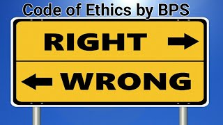 Code of Ethics by BPS  British Psychological Society [upl. by Hodge]