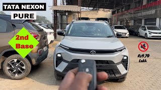 New Tata Nexon 🔥Pure Variant Walkaround  2nd Base Model  Karunesh Kaushal [upl. by Ecilegna856]