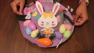 DIY Easter Hat Decoration  1  Easter Bonnet Tutorial  1 [upl. by Bethanne]