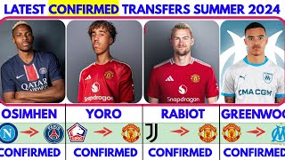 🚨LATEST CONFIRMED TRANSFERS NEWS SUMMER 2024🔥 OSIMHEN TO PSG✔️ YORO AND RABIOT TO UNITED✔️ [upl. by Atiken]