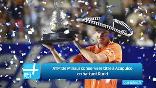 ATP De Minaur conserve le titre à Acapulco en battant Ruud [upl. by Paske]