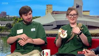 Ethan Spurrier on BBC News  Cronton Sixth Form College Animal Mananagement Students [upl. by Adair]