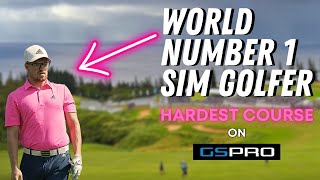 HARDEST GOLF COURSE IN THE WORLD on the GOLF SIMULATOR  KAPALUA GOLF COURSE [upl. by Oniger]