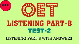 OET listening practice material PartB [upl. by Omidyar469]