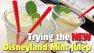 Trying the New Mint Julep  Disneyland [upl. by Schuyler]