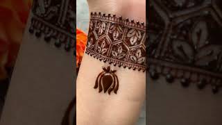 Simple mehendi design  wrist mehendi shorts mehndi youtubeshorts ytshorts mehndidesign henna [upl. by Deth]