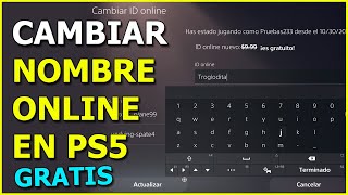 ➡️ Cómo Cambiar NOMBRE de USUARIO o ID ONLINE en PS5 🎮 GRATIS [upl. by Eirene561]