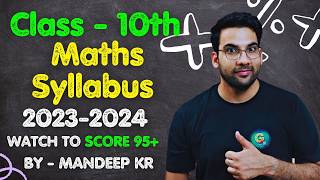 Class 10th Maths Syllabus 202324  CBSE  By GREENBoard [upl. by Kcirederf]