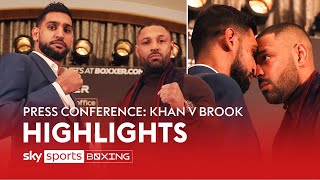 HEATED 😡Amir Khan vs Kell Brook  Press Conference Highlights [upl. by Ejrog]