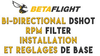 Tuto Betaflight BiDirectional DSHOT et RPM Filter  Comment paramétrer avec facilité [upl. by Shirlee]