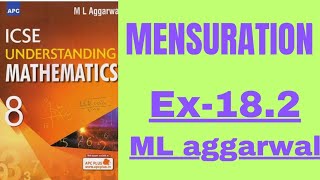 Mensuration class 8ex182 ml aggarwal [upl. by Luebke]