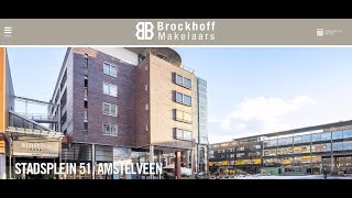 Te koop Stadsplein 51 Amstelveen  Brockhoff Makelaars  Méér makelaar [upl. by Ellerey]