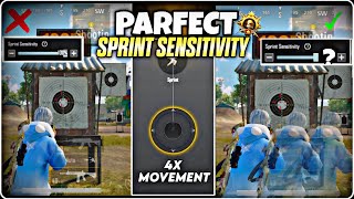 SPRINT SENSITIVITY ⚡️ Guide for Fast Movement  Best sprint Sensitivity  BGMI PUBG Mobile [upl. by Aivart58]