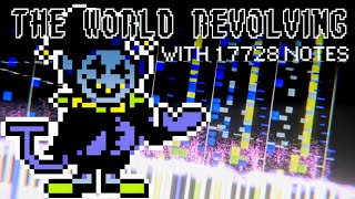 THE WORLD REVOLVING PIANO COVER WITH 17728 NOTES [upl. by Wie209]