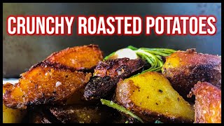 Crunchy Roasted Potatoes  Oven Roasted Potatoes Recipe [upl. by Anivla]