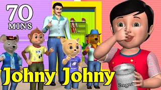 Johny Johny Yes Papa Nursery Rhyme  Kids Songs  3D Animation English Rhymes For Children [upl. by Larual893]