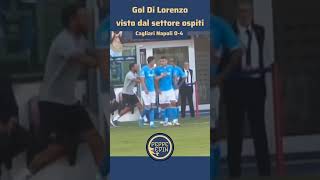 Gol Di Lorenzo visto dal settore ospiti Cagliari Napoli 04 dilorenzo cagliarinapoli napoli gol [upl. by Ellebanna]