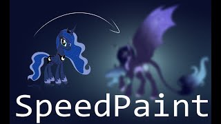 Rrincess Luna redesing SpeedPaint MLP My version [upl. by Elleynod]