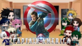 MHA react to Captain America [upl. by Aeriell873]