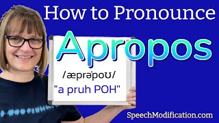 How to Pronounce Apropos [upl. by Otiv]