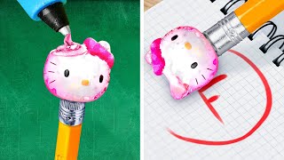 MINDBLOWING DIY SCHOOL GADGETS  Coolest Hacks You Need to Try Simple DIY Ideas by DrawPaw [upl. by Selima930]