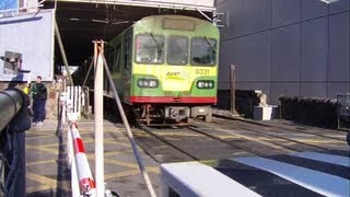 Dart Train at Lansdowne Road Level Crossing [upl. by Lynnelle]