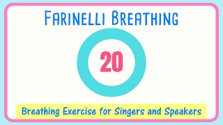 Farinelli Breathing Exercise for Singers  20 Second  Breath Management [upl. by Brinkema]