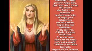 MEMORARE PRAYER TO BLESSED VIRGIN MARY VERY POWERFUL [upl. by Hakym]