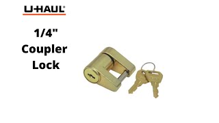 UHaul 14quot Coupler Lock Review and Demo [upl. by Monto]