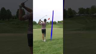 Amputee College Golfer Parker with a nice recovery approach [upl. by Rosaleen]