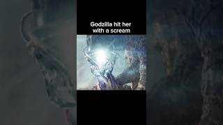 Godzilla hit him with a scream godzilla godzillaxkongthenewempire funny memes edit shortsfeed [upl. by Eivla285]