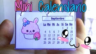 Ideas para organizarte Haz un mini calendario fácil  Easy mini calendar [upl. by Reddin]