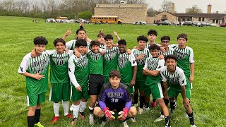 Gompers vs Dirksen Varsity Boys Soccer 32 Win 4232024 30 [upl. by Jempty]