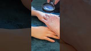 ASMR detailed hand assesment for reflexology and aroma unintentionalasmr asmrhandmassage [upl. by Weed]