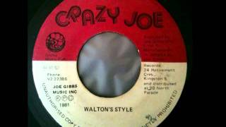 JAH WALTON Live in Negril  Waltons style 1981 Crazy Joe [upl. by Inna996]