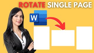 How To Rotate A Single Page In Word FULL GUIDE [upl. by Gordan]