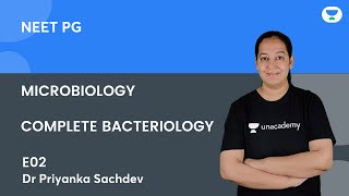 Microbiology  Complete Bacteriology E02  Dr Priyanka Sachdev  Unacademy Live  NEET PG [upl. by Ayifa551]