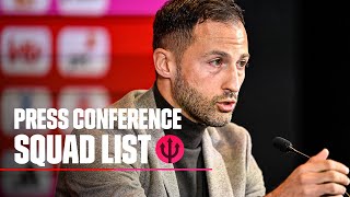 Domenico Tedesco announces his 26 Devils for November 📝  REDDEVILS [upl. by Dodwell]