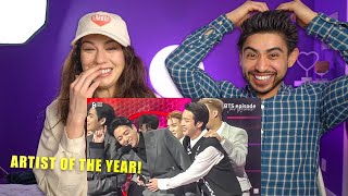 BTS  2021 American Music Awards EPISODE  COUPLES REACTION [upl. by Torrey64]