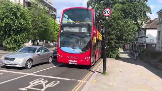 FIRST DAY BACK Metroline London LK62DNE VW1373 on Route E1 25524 [upl. by Trebleda]