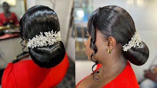 Manda hair  idée coiffure chignon bas coiffure De mariage [upl. by Carine430]