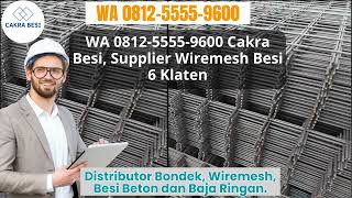 WA 081255559600 Cakra Besi Supplier Wiremesh Besi 6 Klaten [upl. by Sedrul]