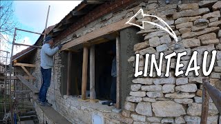 🏚️🌹 ON SOCCUPE DU LINTEAU La fenêtre est prête à être posée  Ruine n Rozes Episode 103 [upl. by Marx]