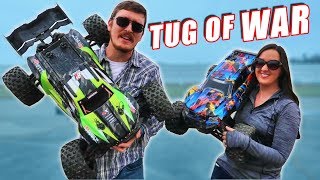 8S TRAXXAS XMAXX VS Arrma Kraton 8S TugofWar Stunt  TheRcSaylors [upl. by Aidile]