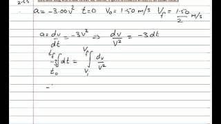 Solution to Resnick Halliday Walker Chapter 2 Problem 55 [upl. by Killian]