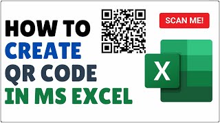 How to Create QR Code in Excel 2024 [upl. by Hellene]